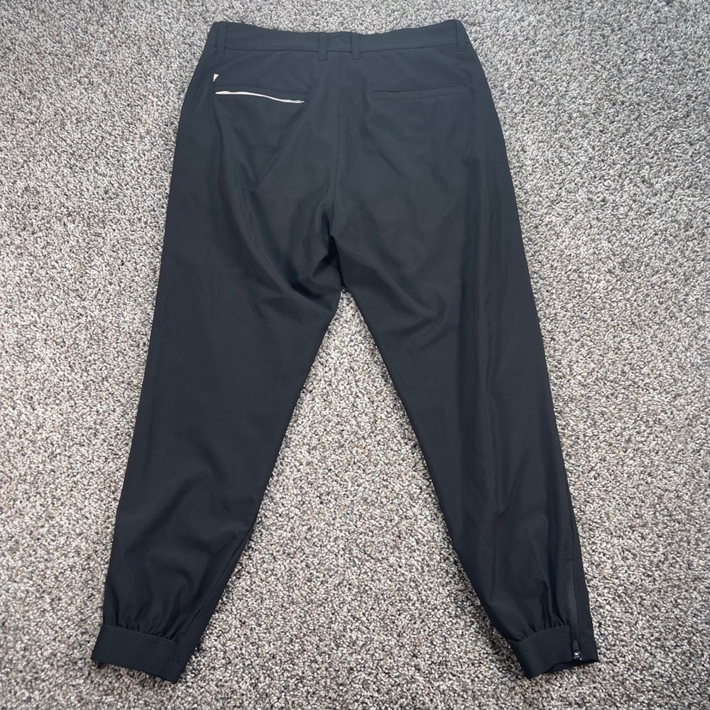 Primo Golf Joggers Men's 31x26 Short Black Tapered Ankle Zip Performance Pants - Picture 2 of 9